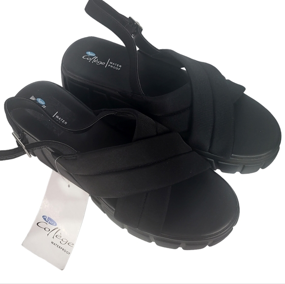 Aqua College Godess Waterproof Sandals Black - Picture 3 of 4